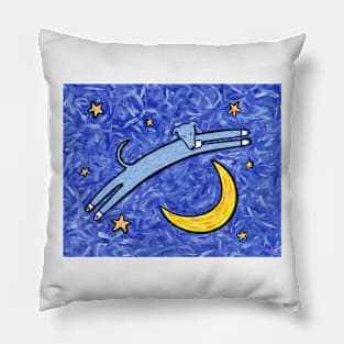 Greyhound Dream (print) Pillow