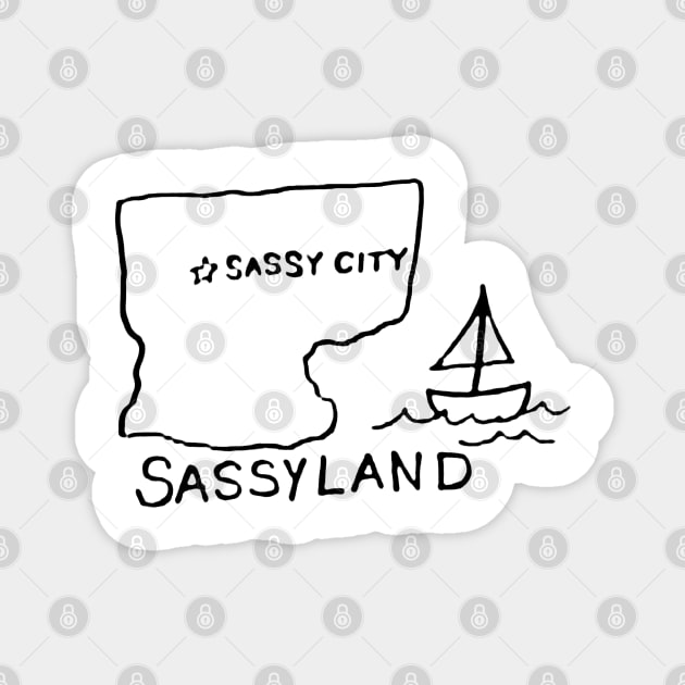 Sassyland Magnet by WDWFieldGuide