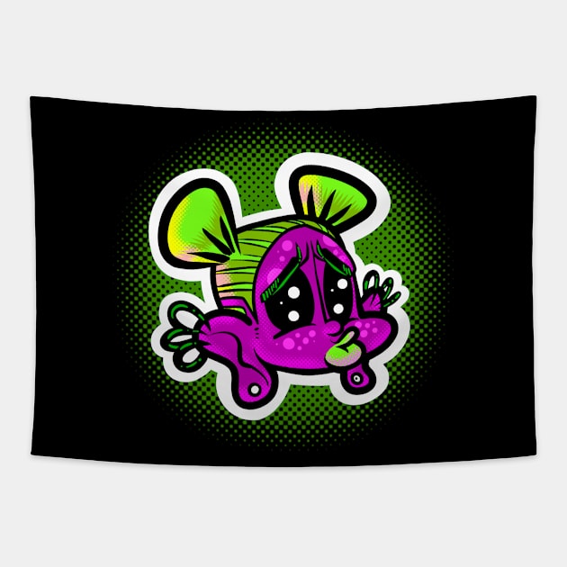 Neon Girl Tapestry by Creative Sweatpants