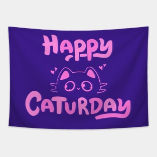 Happy Caturday - Weekend Vibes! Tapestry