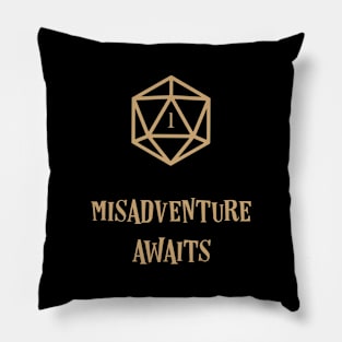 Funny Misadventure Awaits Tabletop RPG Meme Pillow