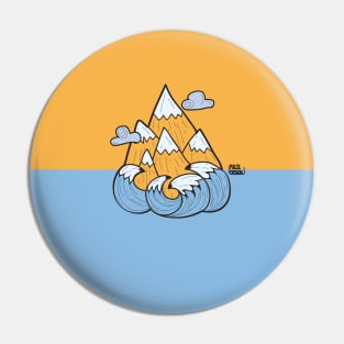 Mountain VS Sea Pin