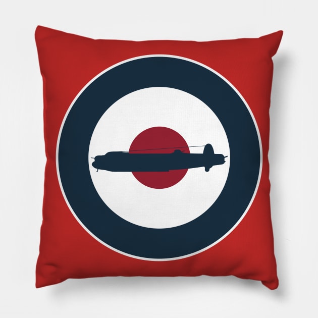 RAF Avro Lancaster Bomber Pillow by TCP