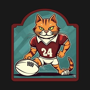 Cat rugby player T-Shirt