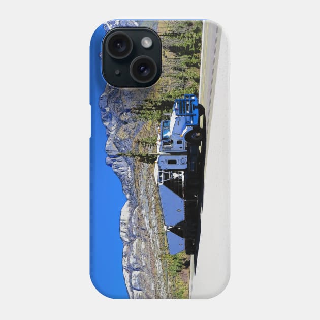 Hauling the Grain - Freight Truck Driver Phone Case by Highseller