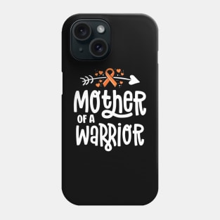 Womens Mother Of A  Mom Family Leukemia Cancer Awareness Phone Case