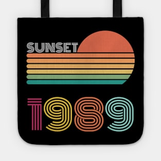 Sunset Retro Vintage 1989 Tote