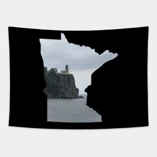 Minnesota State Outline (Split Rock State Park) Tapestry