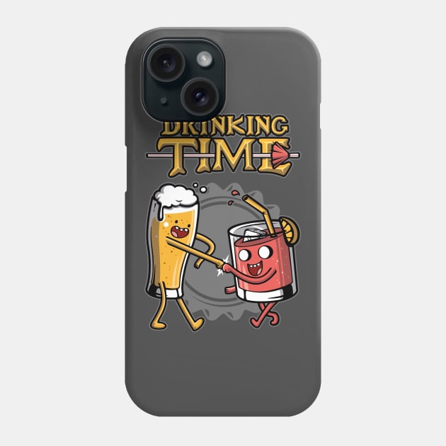 Drinking Time v2 Phone Case by Olipop