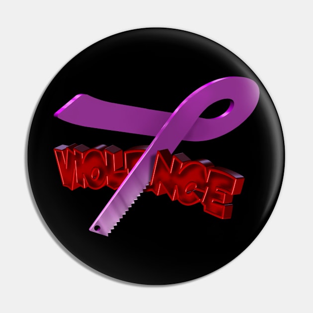 Stop Violence Pin by StandAndStare