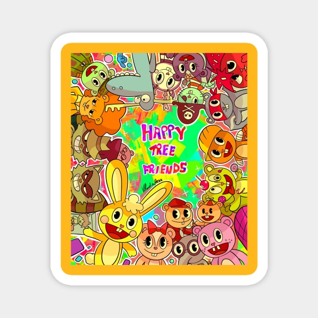 happy tree friends Magnet by Klaudiapasqui 96