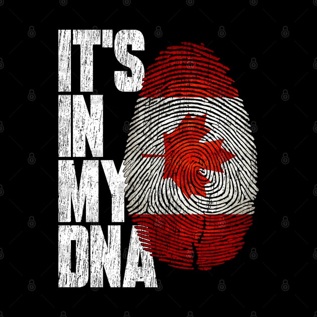 It's In My DNA Canadian Shirt Proud Hispanic Gift Canada Flag by heart teeshirt