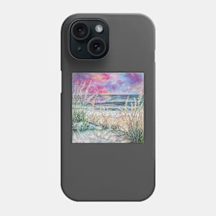 Sand dunes at sunset Phone Case