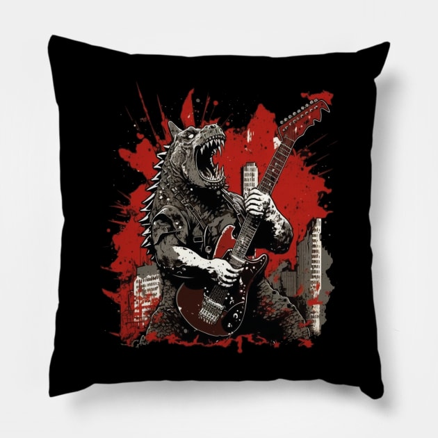 godzilla Pillow by Trontee