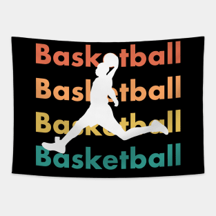 Basketball shirt in retro vintage style - gift for basketball player Tapestry