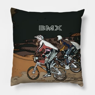 bmx racers Pillow