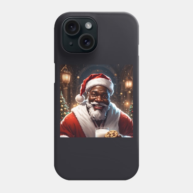 Santa Loves Milk And Cookies A Treat For Father Christmas Phone Case by LittleBean