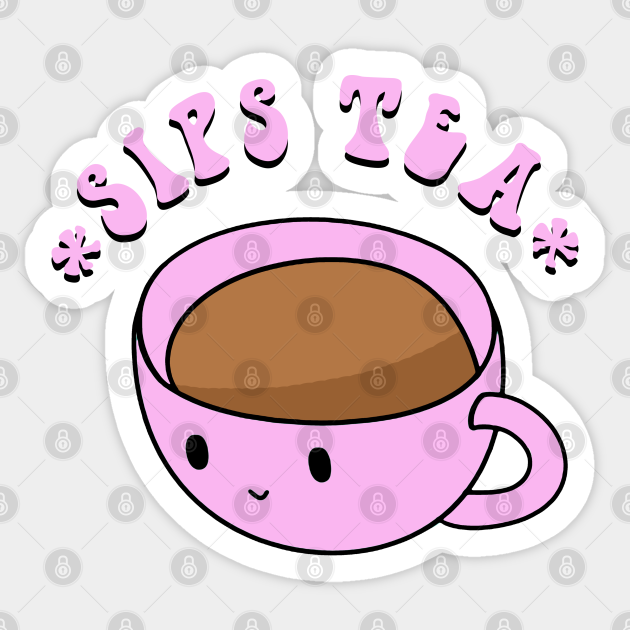 Sips Tea Meme Sips Tea Autocollant Teepublic Fr