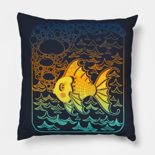 Sunset Fishy Pillow