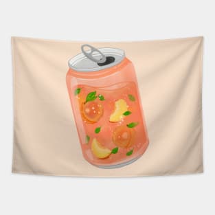 Peach Soda Drink Tapestry