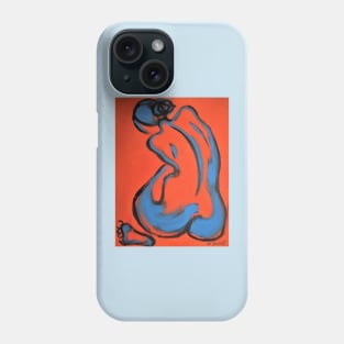 Abstracted Orange Nude Phone Case