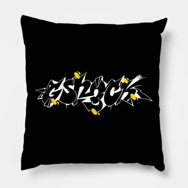 Graffiti print Pillow by Razym