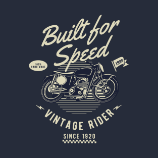 Built For Speed Vintage Rider T-Shirt
