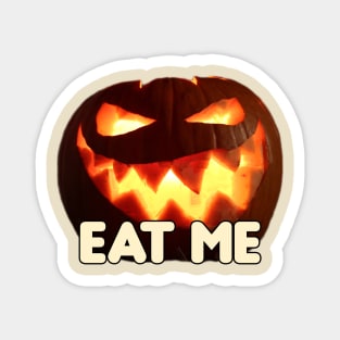 Halloween pumpkin funny design by BrokenTrophies Magnet