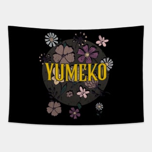 Aesthetic Proud Name Yumeko Flowers Anime Retro Styles Tapestry