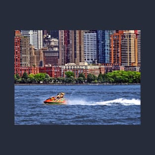 Liberty State Park - Jet Skiing in Morris Canal Basin T-Shirt