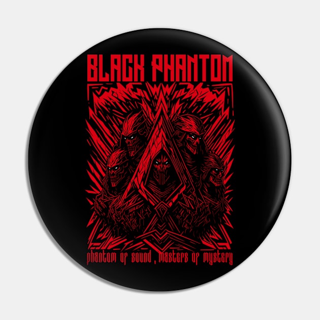 Black Phantom Pin by BAJAJU