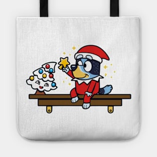 cristmas bluey Tote