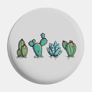 Kawaii Cute Cacti Desert Plants Pin