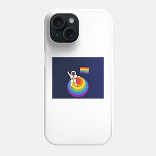 Gay Pride Astronaut Planet Phone Case