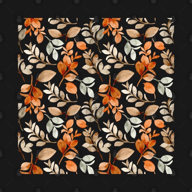 Autumn Leaves Pattern by Art by Ergate