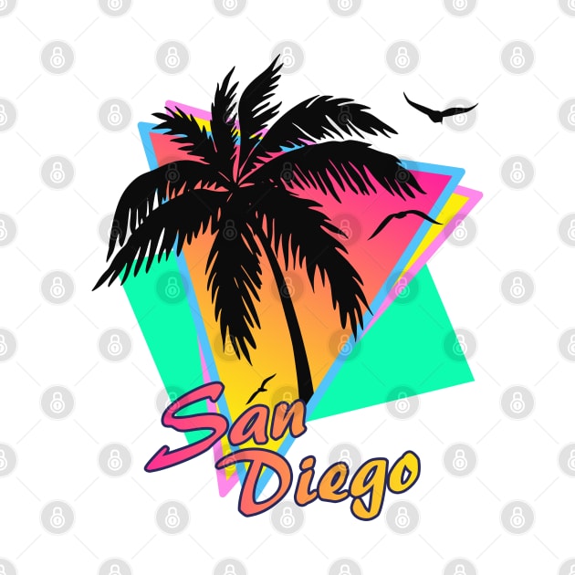 San Diego Cool 80s Sunset by Nerd_art