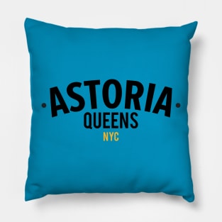 New York Queens - Queens Astoria - Queens logo Pillow