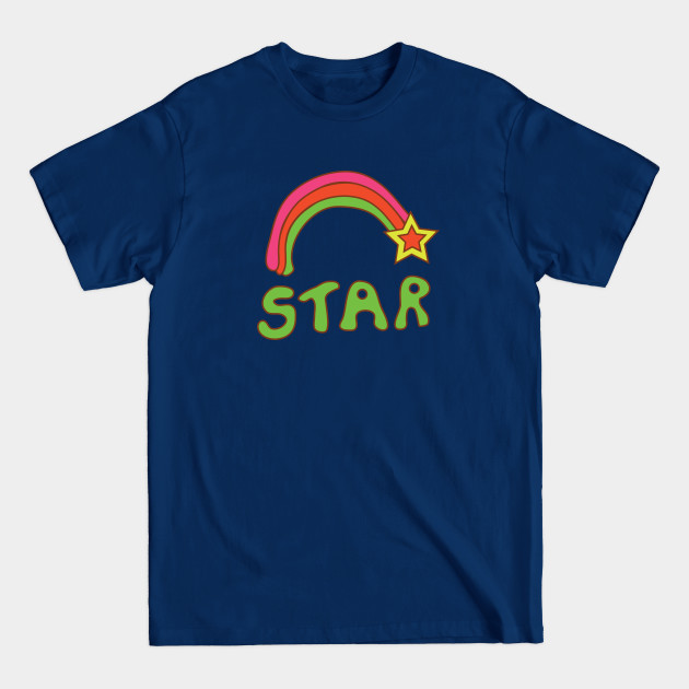 Rainbow Star 80s Fashion - 80s Fashion - T-Shirt
