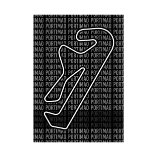 Portimao - F1 Circuit - Black and White T-Shirt