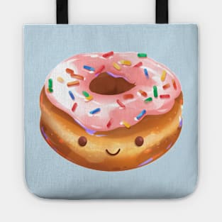 Happy Strawberry Frosted Donut Tote