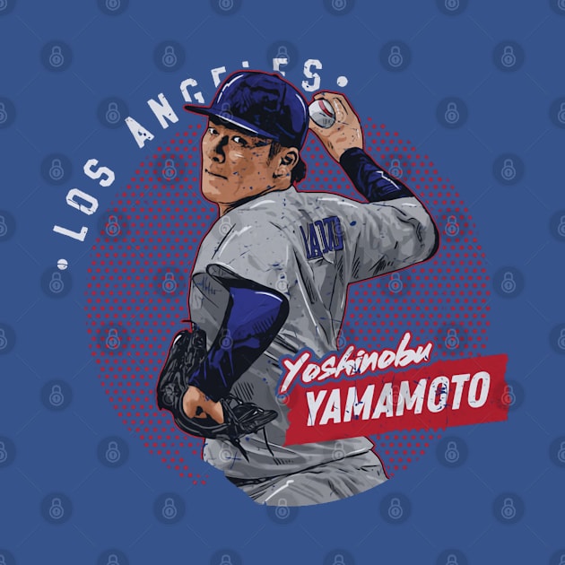 Yoshinobu Yamamoto Los Angeles D Dots by lavonneroberson