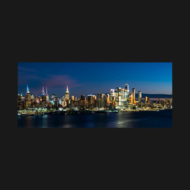 New York city skyline at night 2023 by zinchik