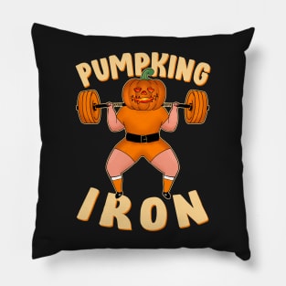 Pumpking Iron Halloween Jack-o'-lantern Squats Pillow