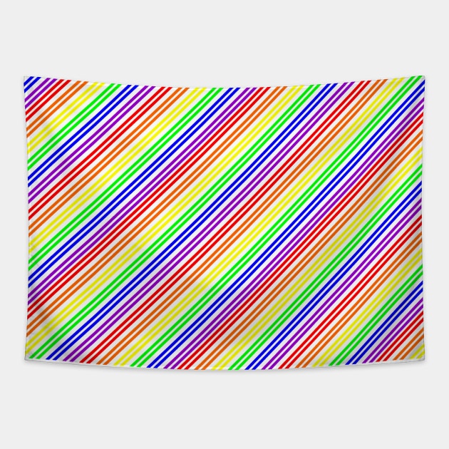 Pride Rainbow Pattern #1 Tapestry by williamcuccio