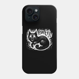 Purr Evil Heavy Metal Satanic Cat Phone Case