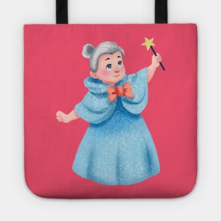 Blue fairy god-mom Tote