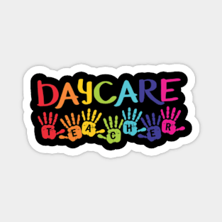 Daycare Vintage Color Childcare Magnet