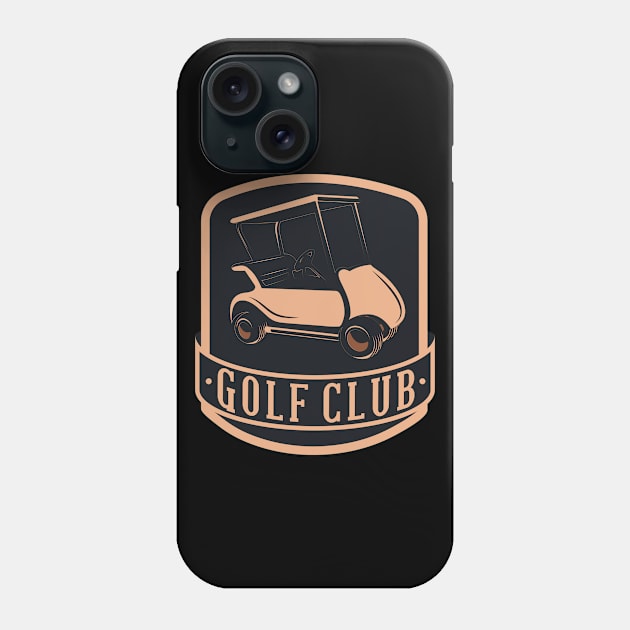 Funny Golf Club Emblem Phone Case by EarlAdrian