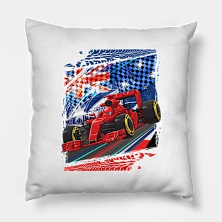 Formula Australia Racing Circuit Car Map Grand Prix Race Pillow