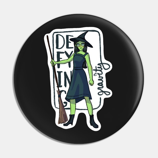 Elphaba- Defying Gravity Pin by avercado-art